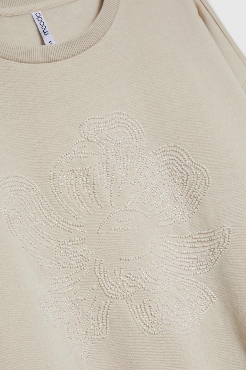 Marisse WOMEN'S SWEATSHIRT Z-BL-4816 L.BEIGE