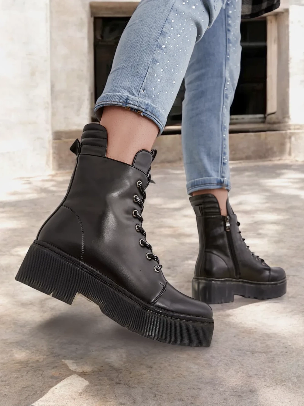 Resti Eco leather women's ankle boots workery Fewor