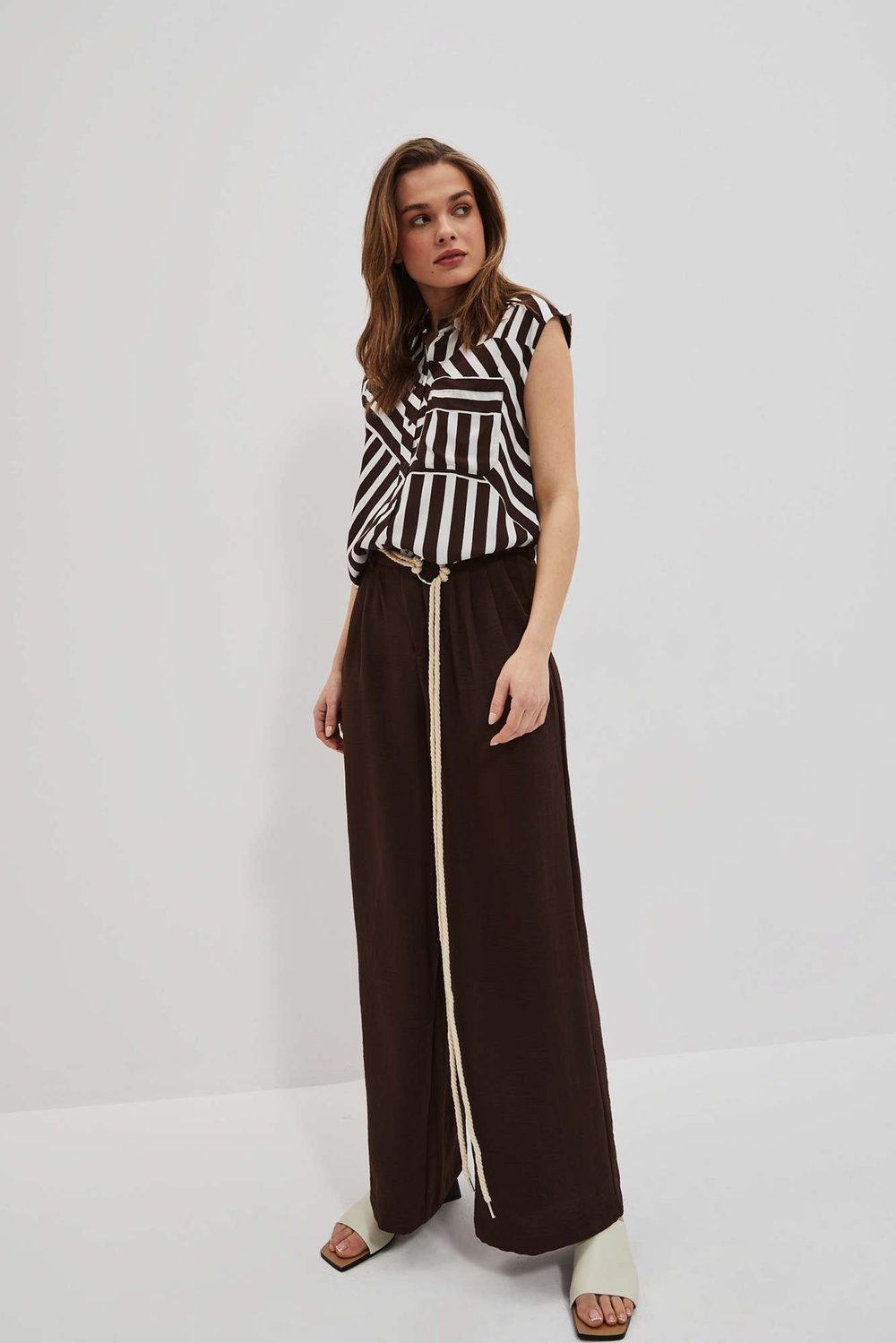 Marisse Women's Trousers L-Sp-4020 D.Oak