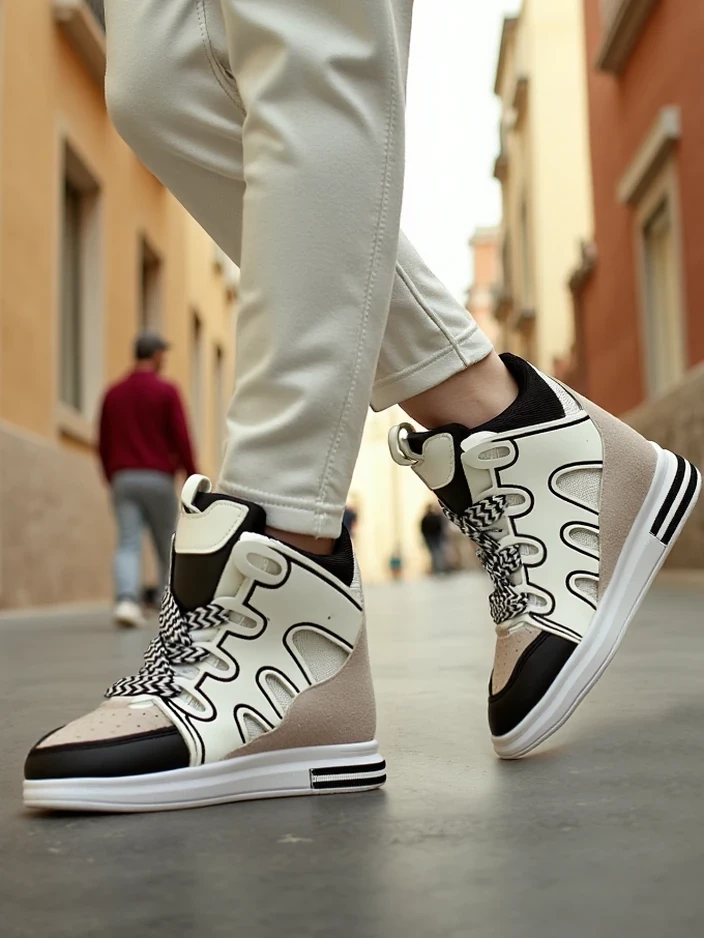 Resti High sports shoes for women with hidden wedge Oblaffi