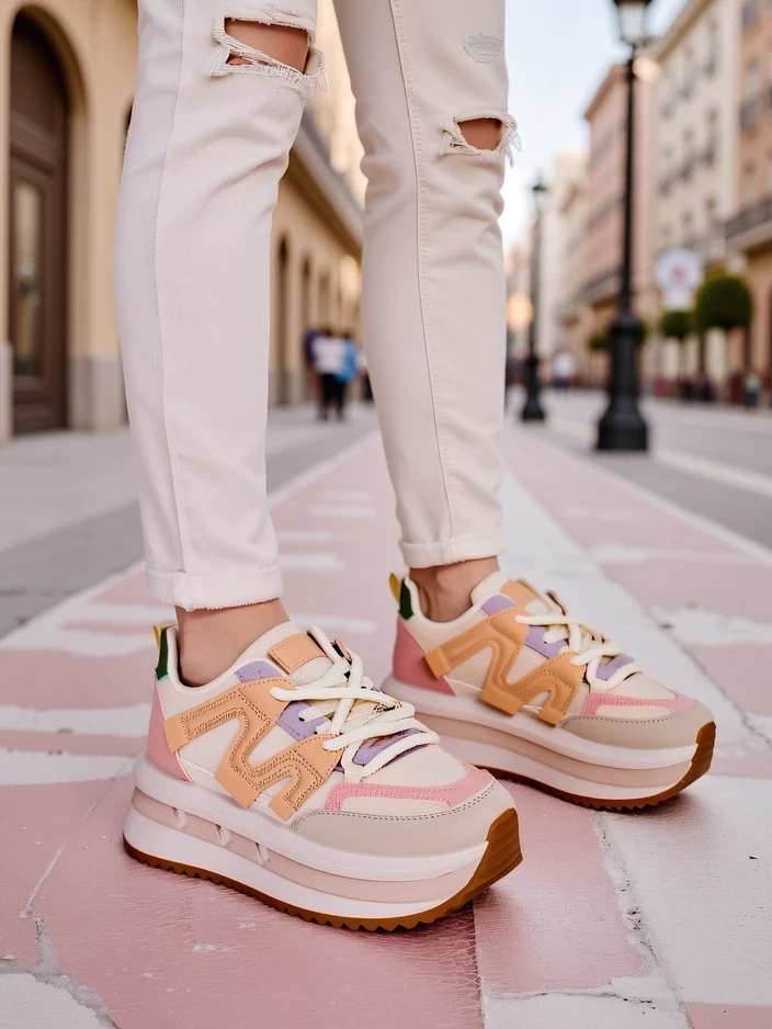 Resti Women's sporty platform sneakers Eviger