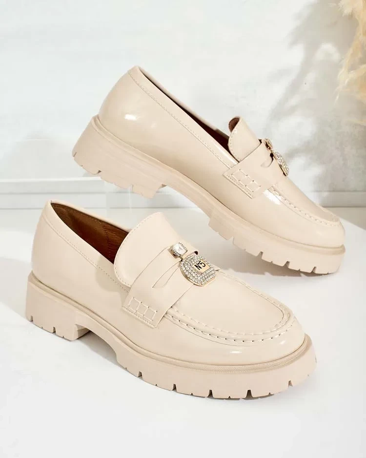 Resti Women's lacquered moccasins Bemies