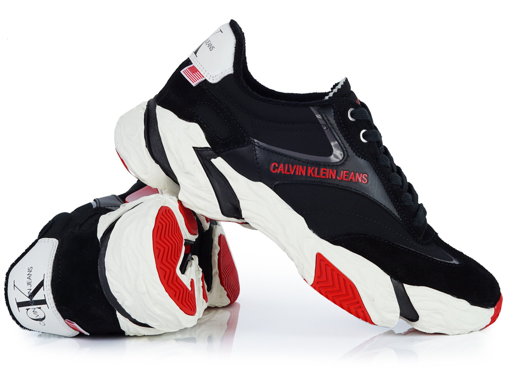 Calvin Klein - Jeans Sigma - Черно/Бели маратонки