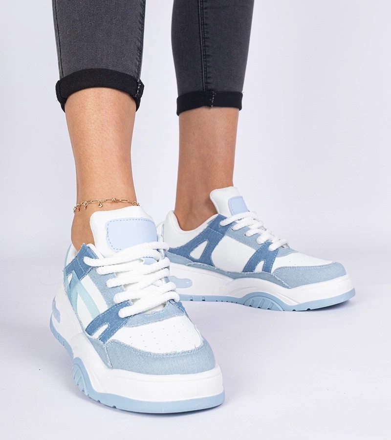 Gemre Adidași din blugi cu șireturi groase Luciana