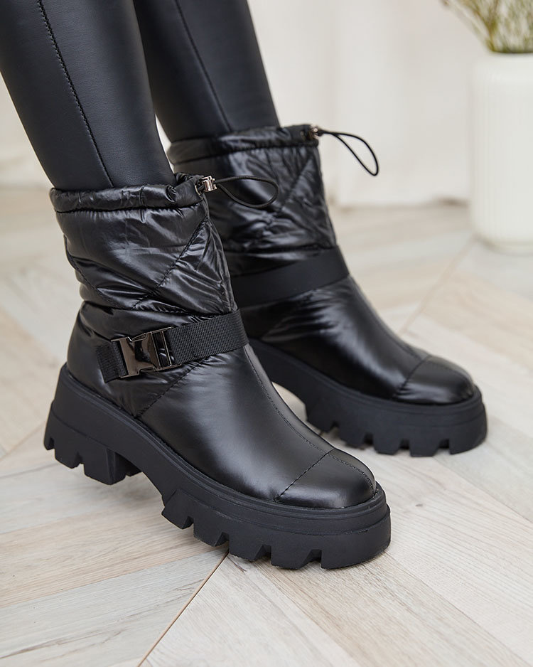 Resti Women&#039;s slip-on boots a&#039;la snow boots in black Tyvone
