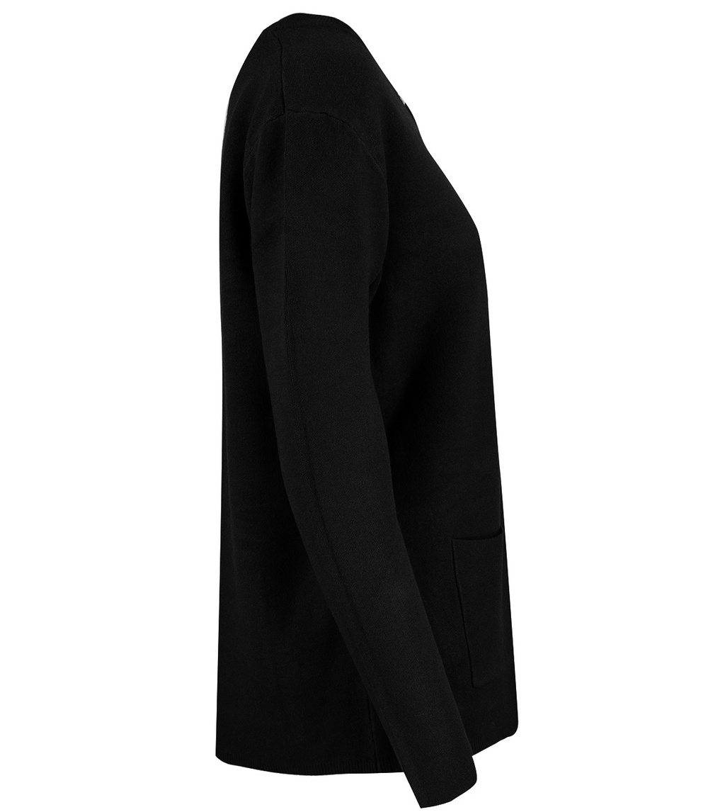 Pri Classic warm thick short cardigan sweater EMILIA decorative buttons