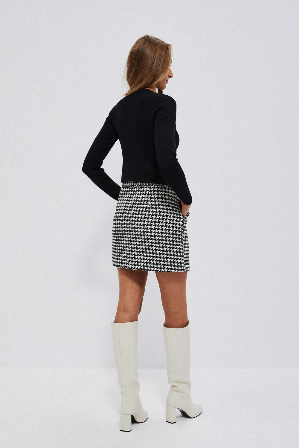 Houndstooth skirt