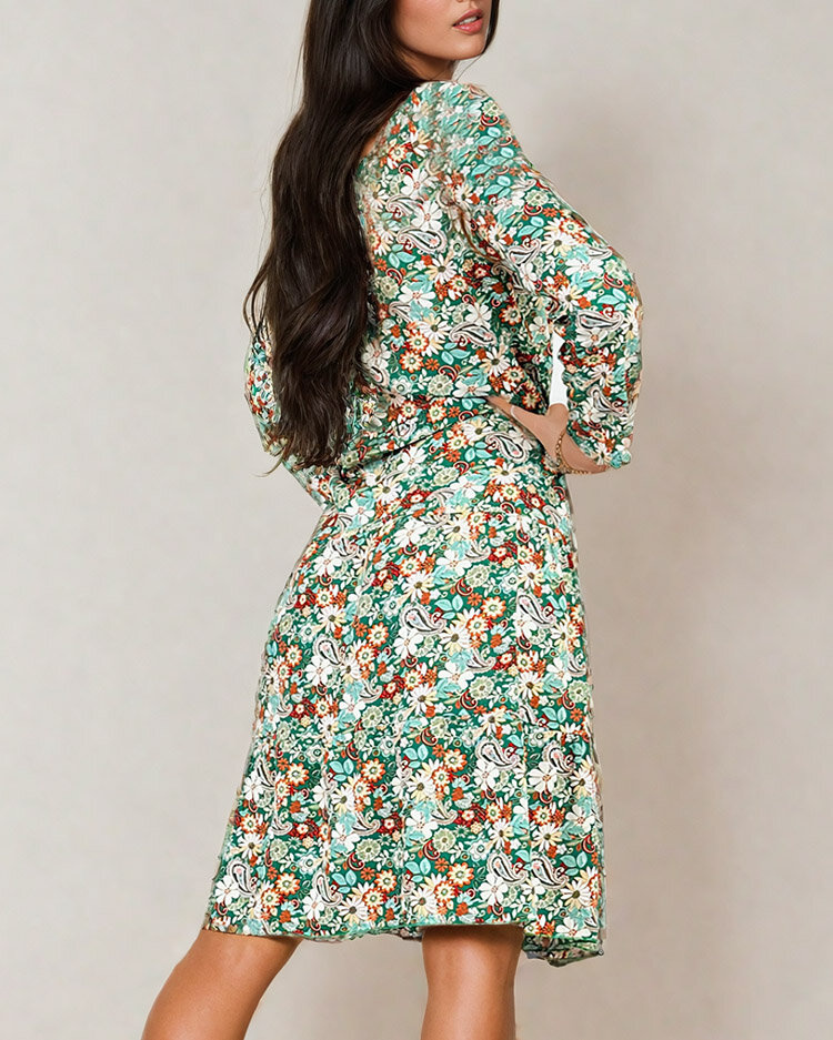 Resti Women's midi patterned dress