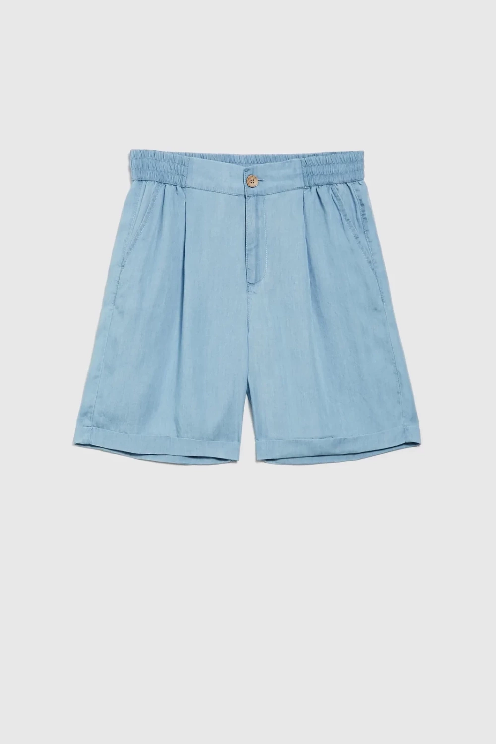 Marisse Women's Shorts L-Sh-4607 Blue