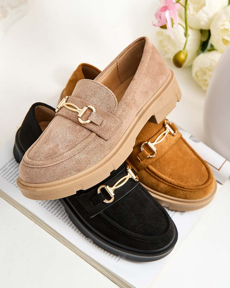Resti Women's moccasins eko suede Pobae