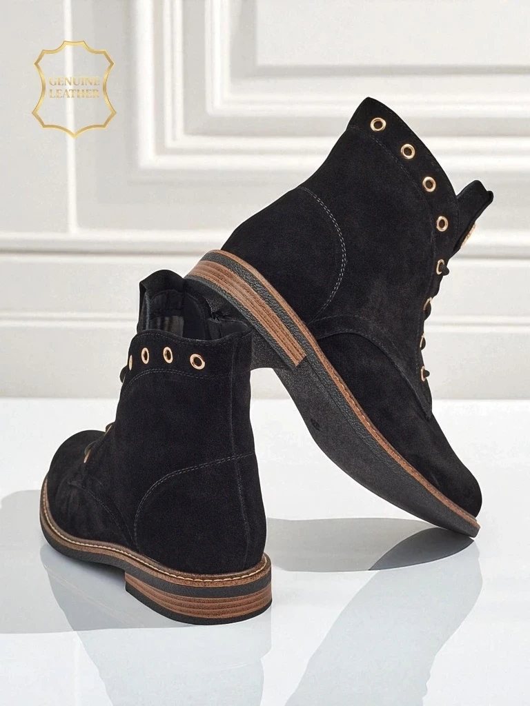 Resti Aurelia Romano Women&#039;s Suede Ankle Boots - Brown, with Fur