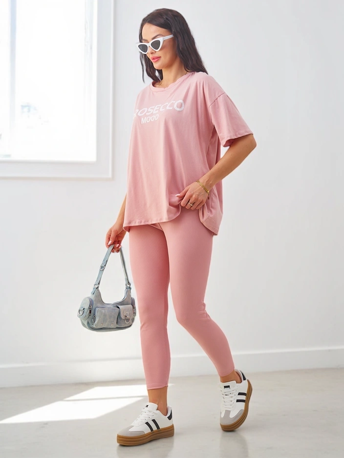 Resti Cotton women's set with short sleeves and leggings