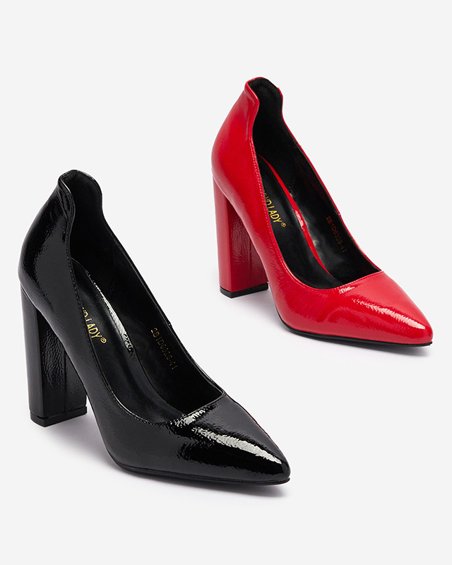 Resti Red lacquered pumps with stiletto nose Sovirta- Footwear