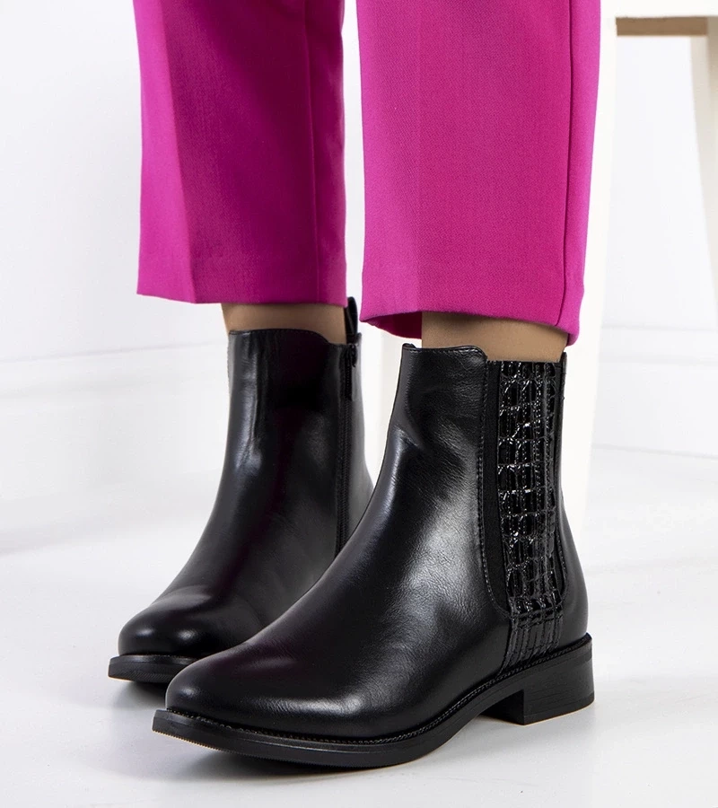 Gemre Cizme negre Rotherham