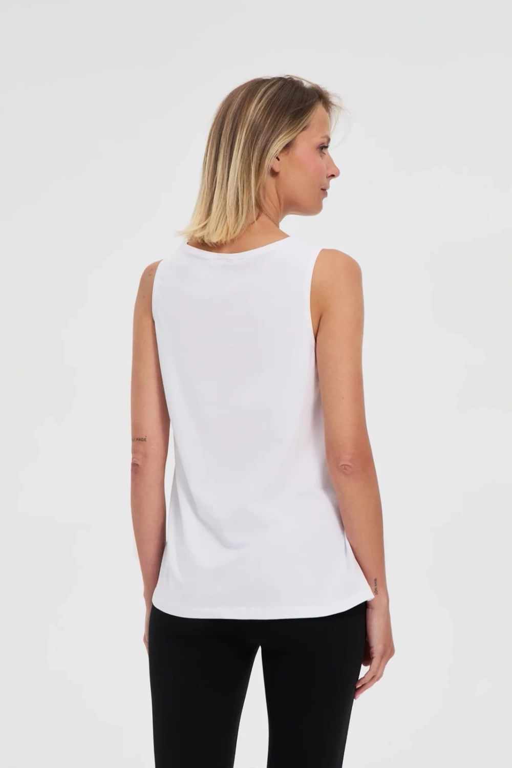 Marisse White Cotton Top
