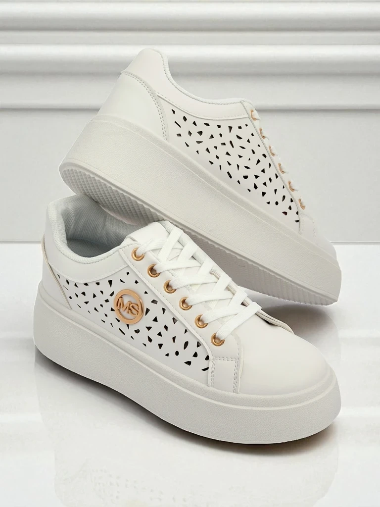 Resti Aurelia Bianca – White Platform Sneakers Ecru