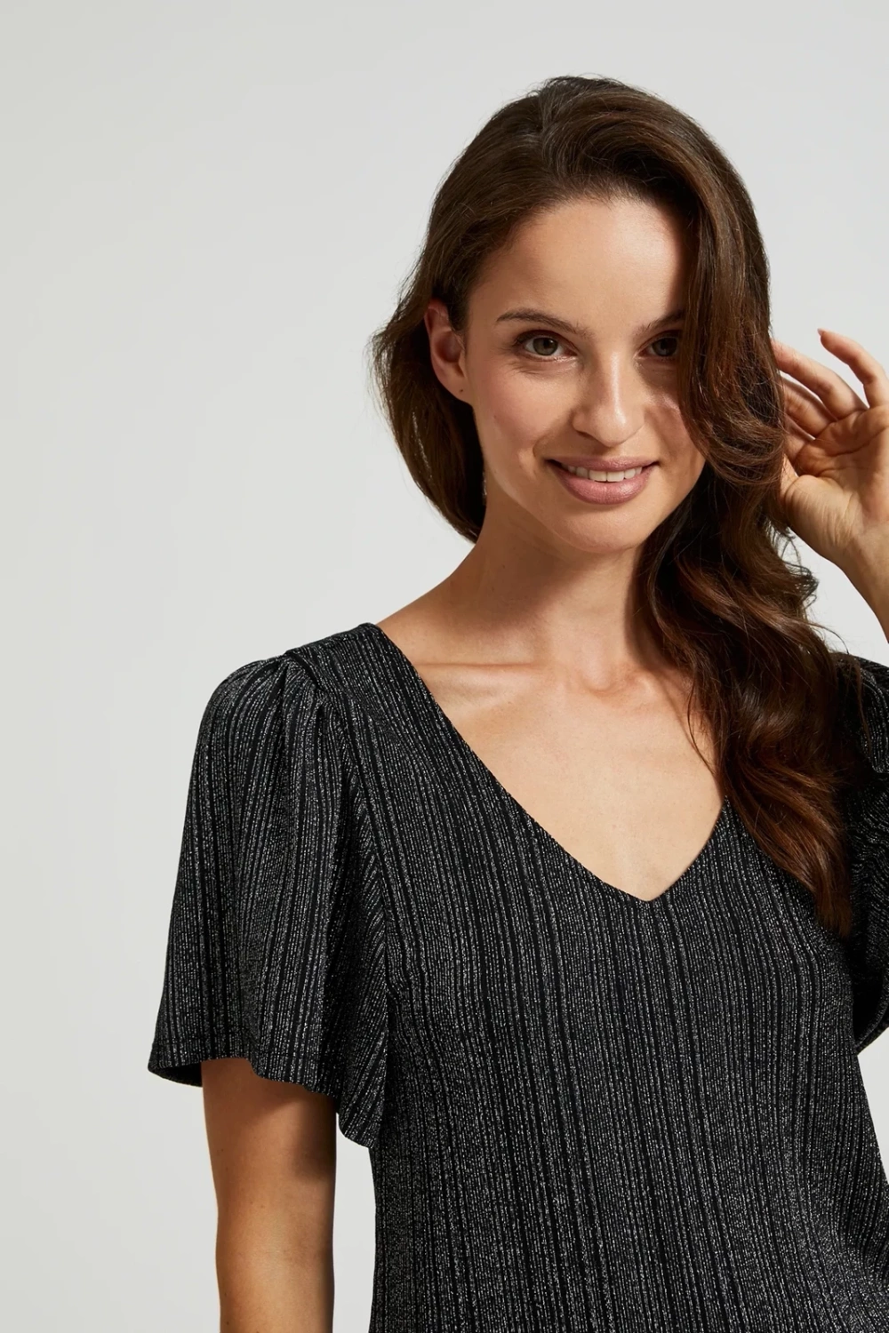 Marisse Women's T-Shirt Z-Ts-4528 Silver