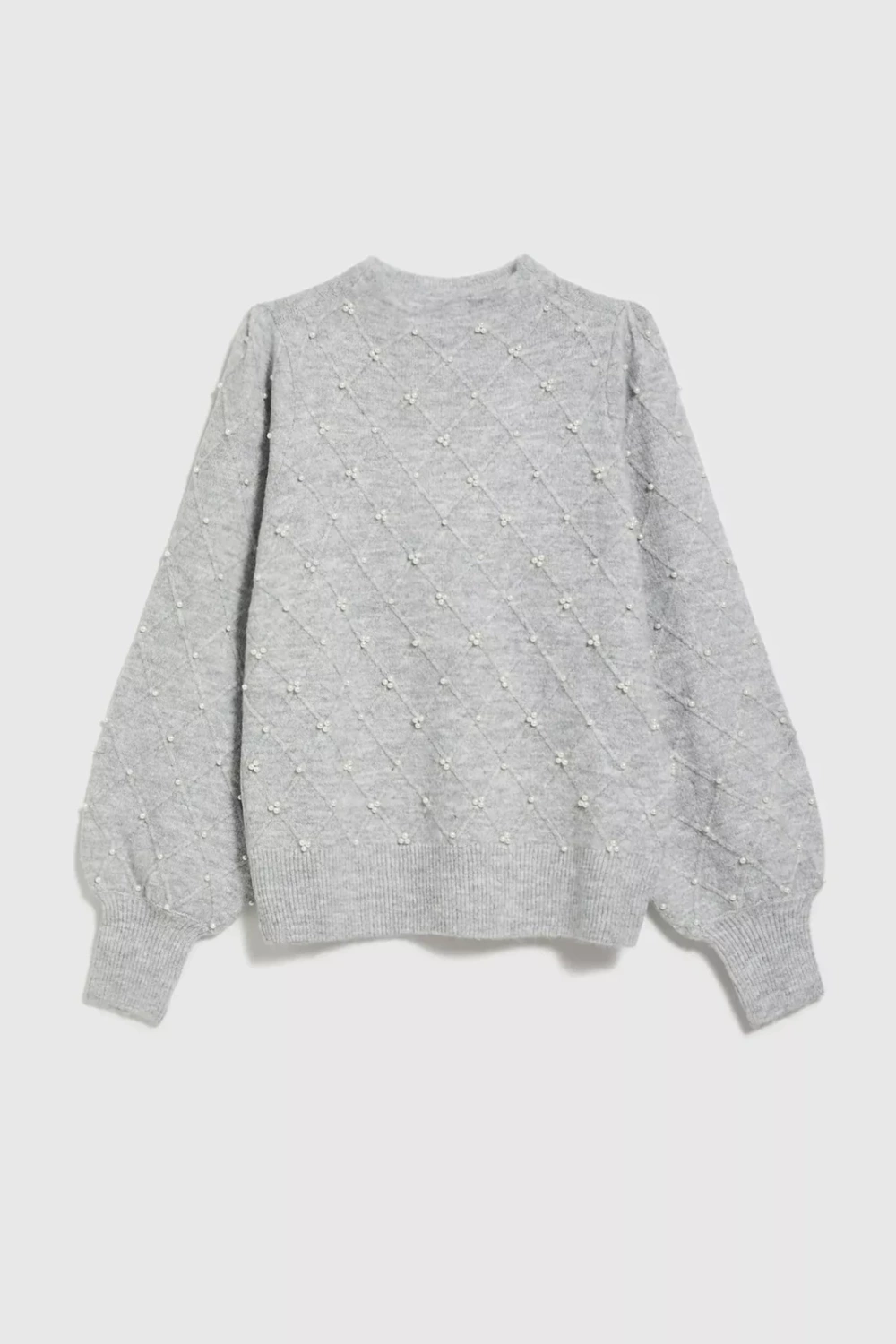 Sweater with fluffy sleeves