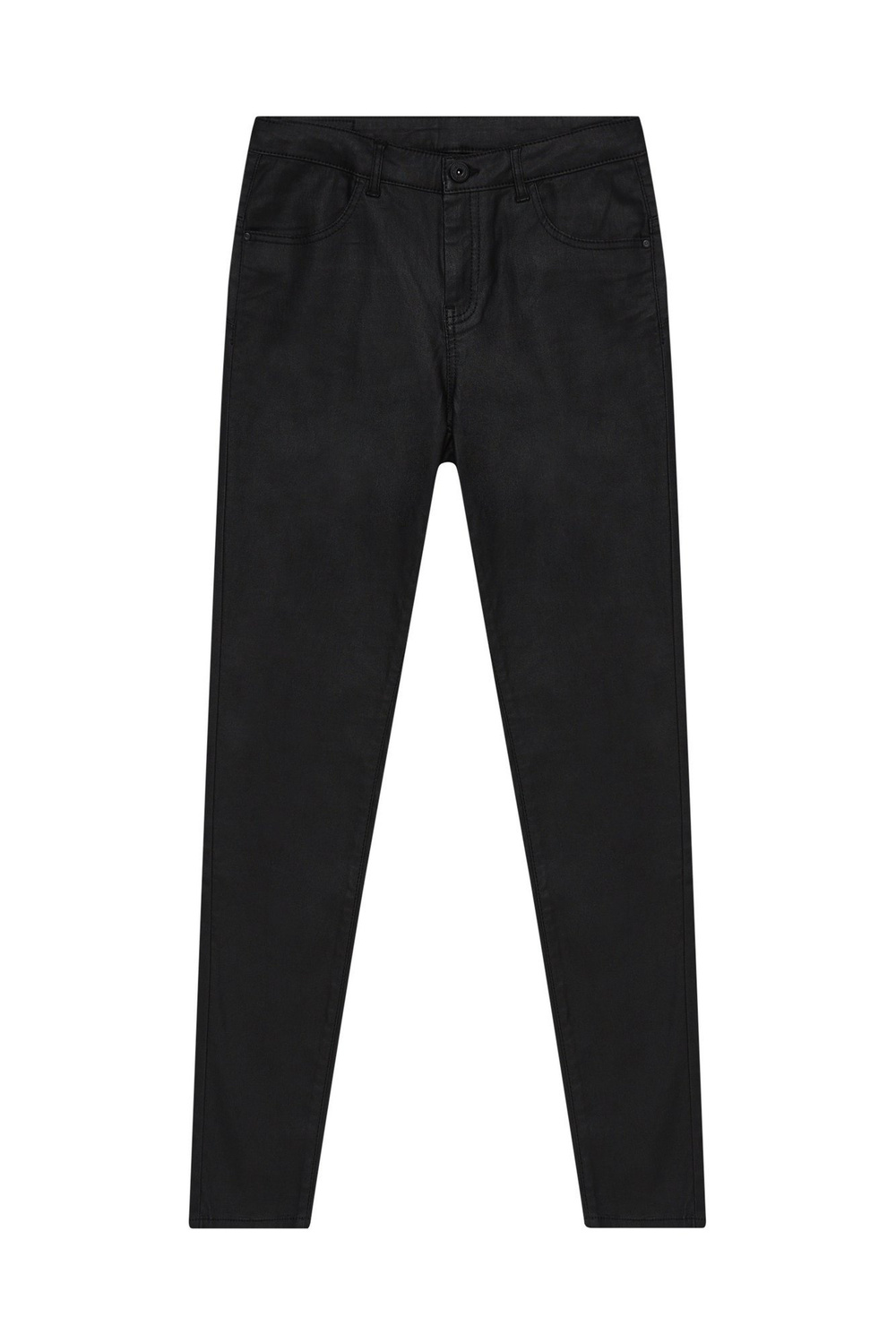 Marisse Waxed Slim Fit Trousers Z-Sp-3611 Black
