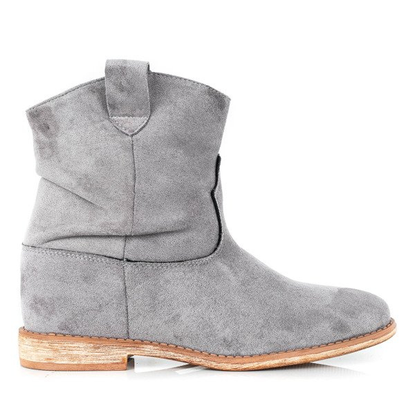 Resti Gray cowboy boots on a wedge Bertold - Footwear