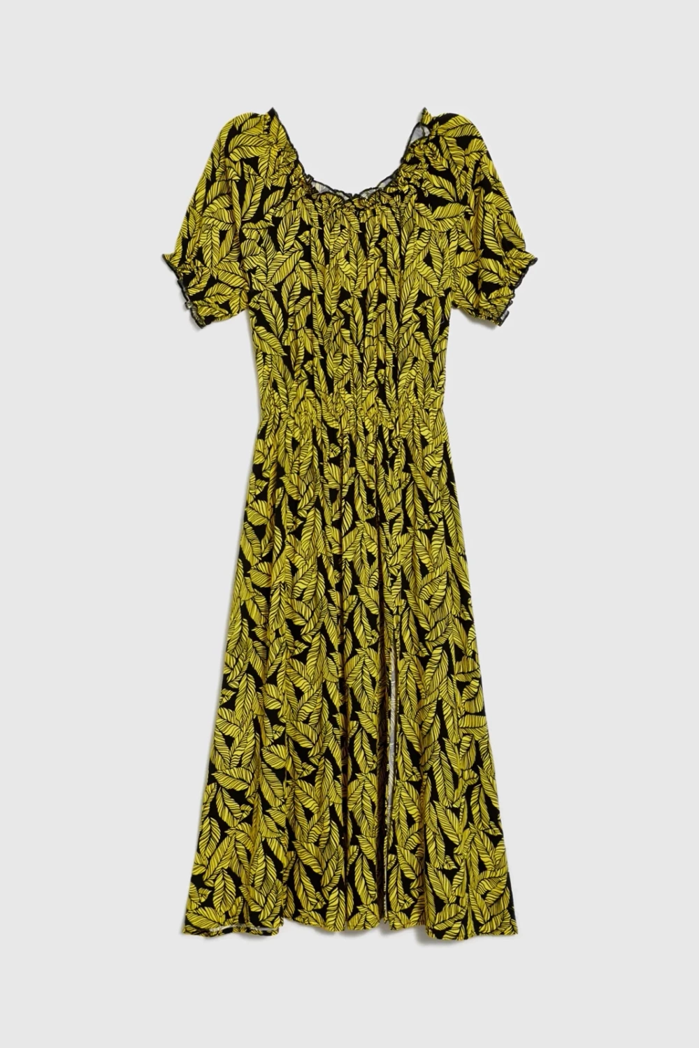 Marisse Yellow Viscose Dress