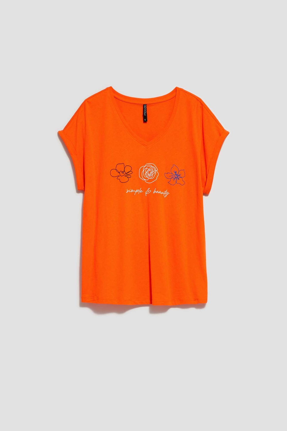WOMEN'S T-SHIRT L-TS-4037 ORANGE