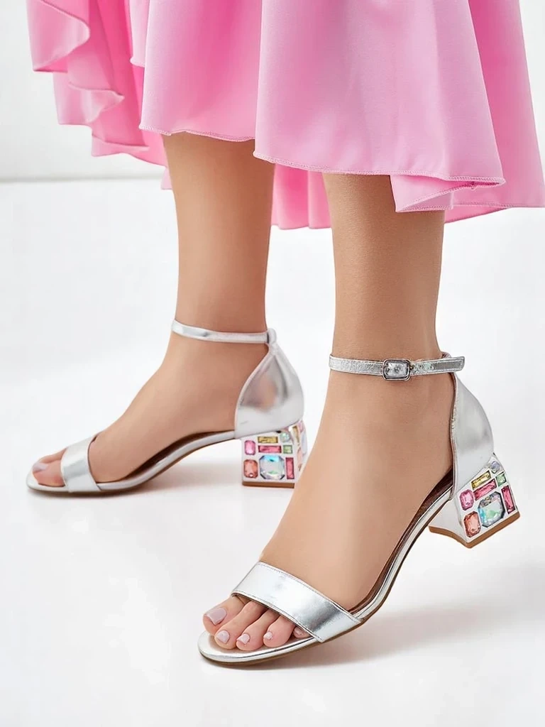 Resti Women&#039;s sandals with decorative heels Ballou