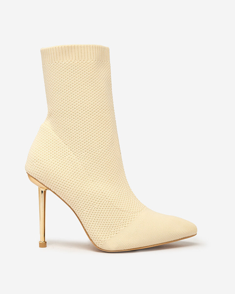 Resti Beige Women&#039;s Mofissi Fabric Boots