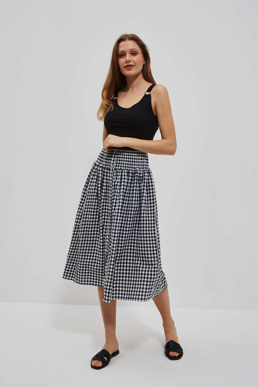 WOMEN'S TOP L-TS-4063 BLACK