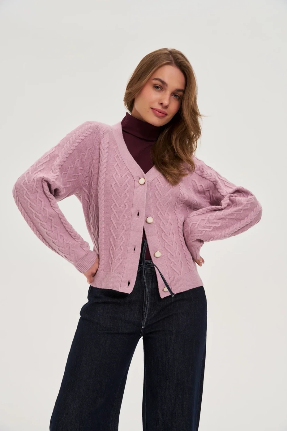 Marisse WOMEN&#039;S SWEATER Z-SW-4826 L.PINK