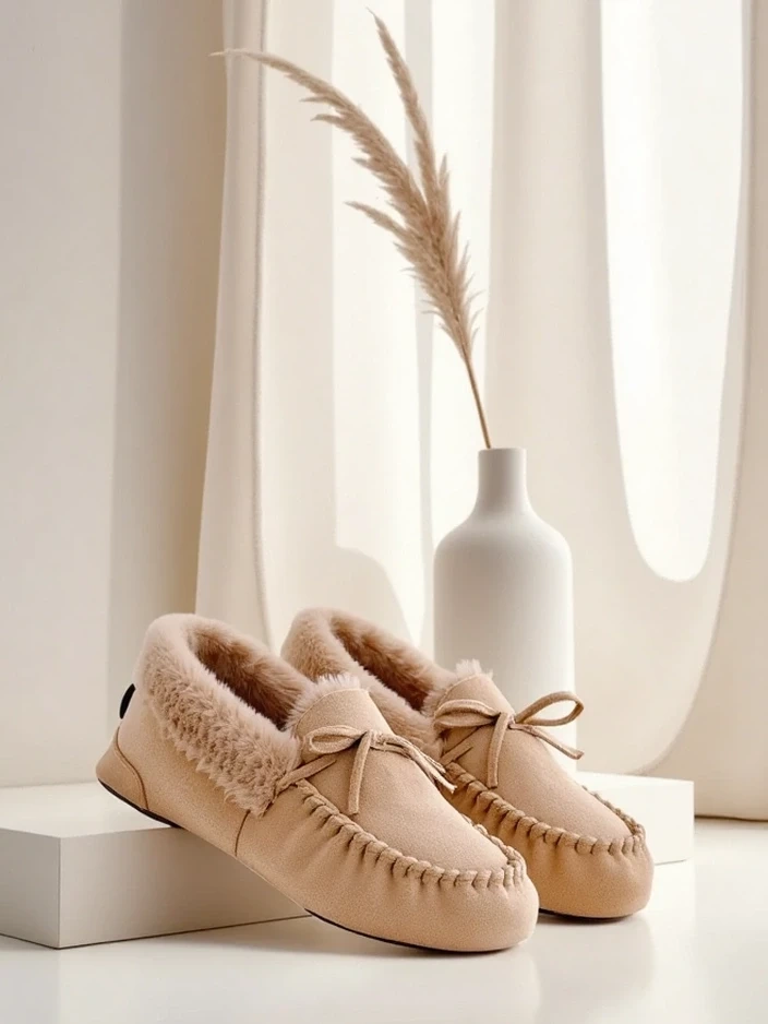 Resti Women's moccasins with fur Ahtikes