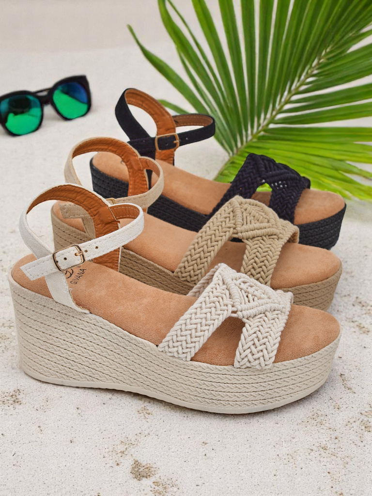 Resti Women's wedge sandals braided Sunny Day