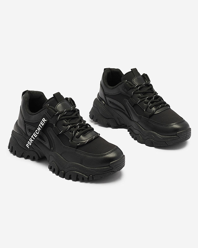 Resti Black women's sneaker sports shoes Evilpo- Footwear