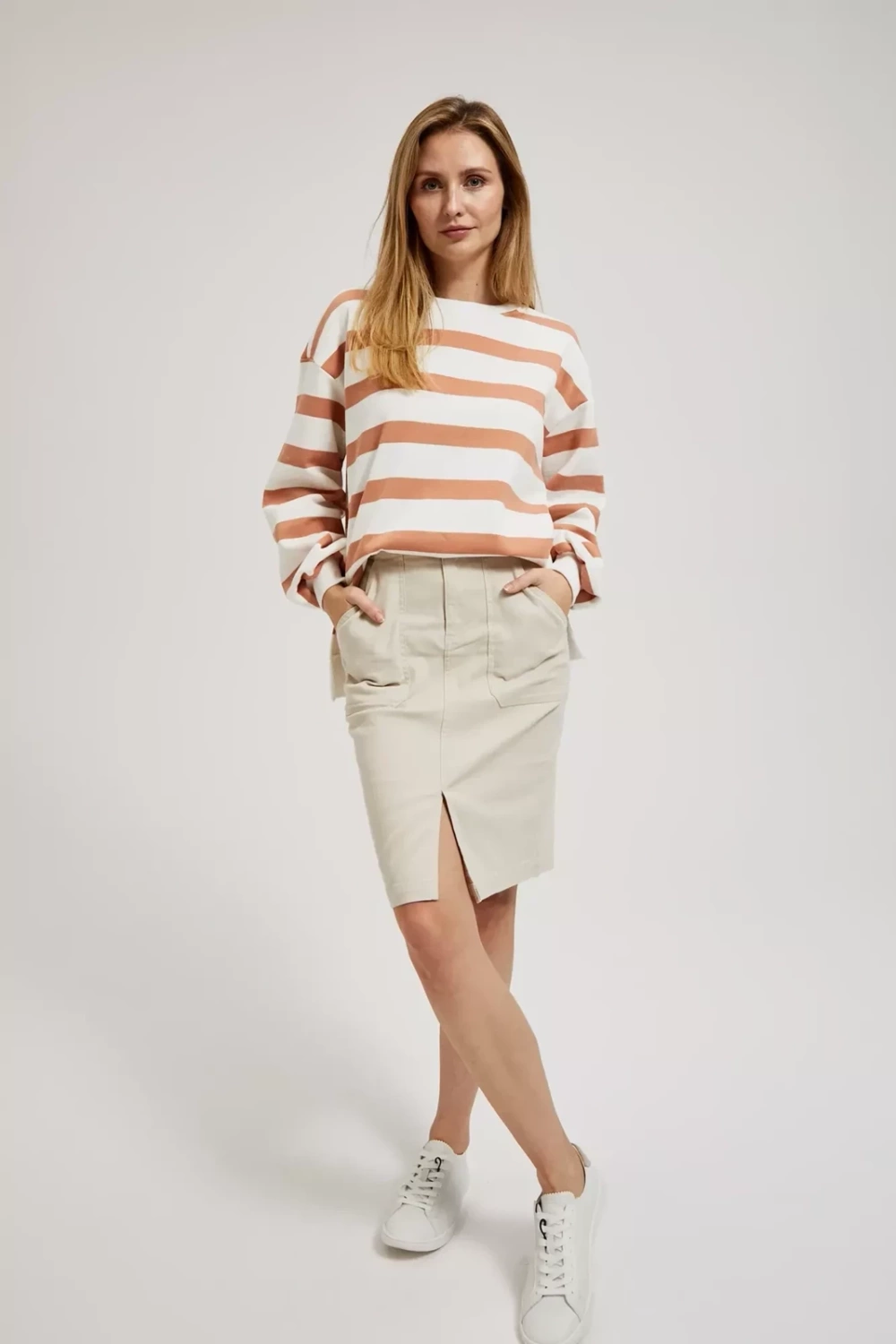 Marisse Women&#039;s Sweatshirt L-Bl-4313 L.Brown