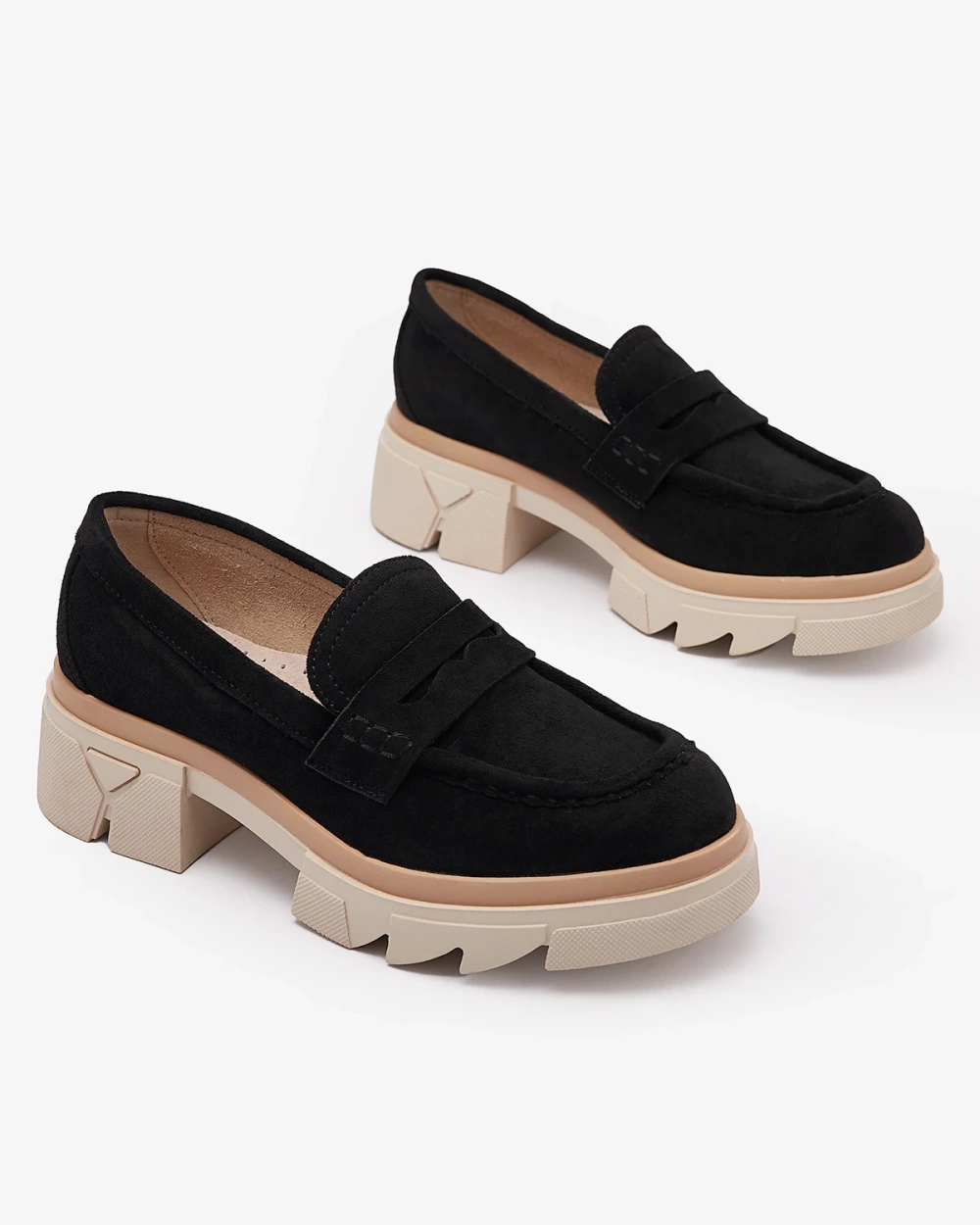 Resti Eco suede black moccasins for women Zirraf - Footwear
