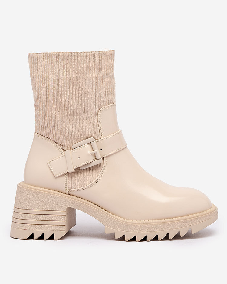 Resti Cream Women&#039;s Tedica Flat Heel Boots