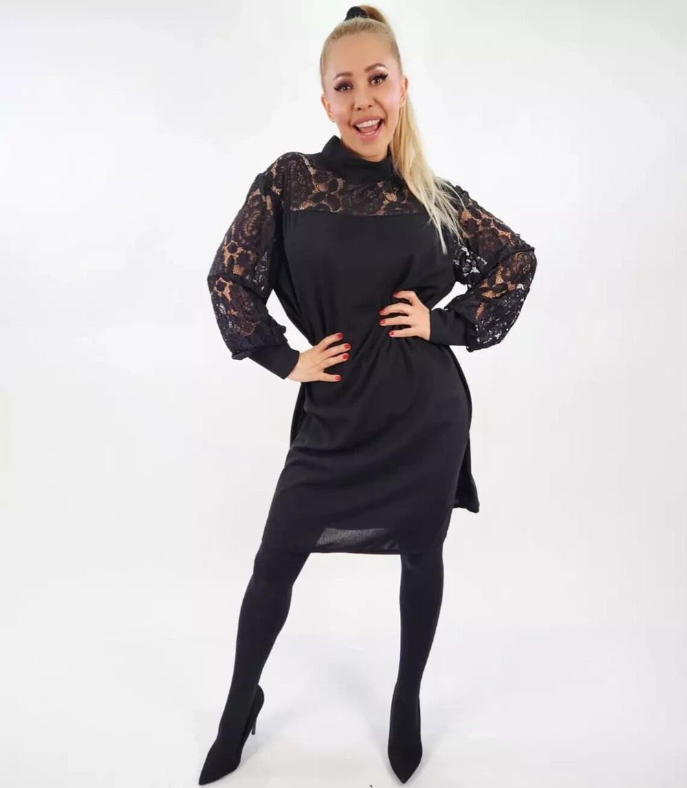 Pri Women's Decorative Lace Midi Dress