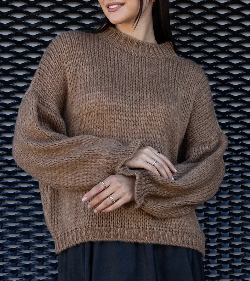 UR/CEO Bronze asymmetrical sweater Castia