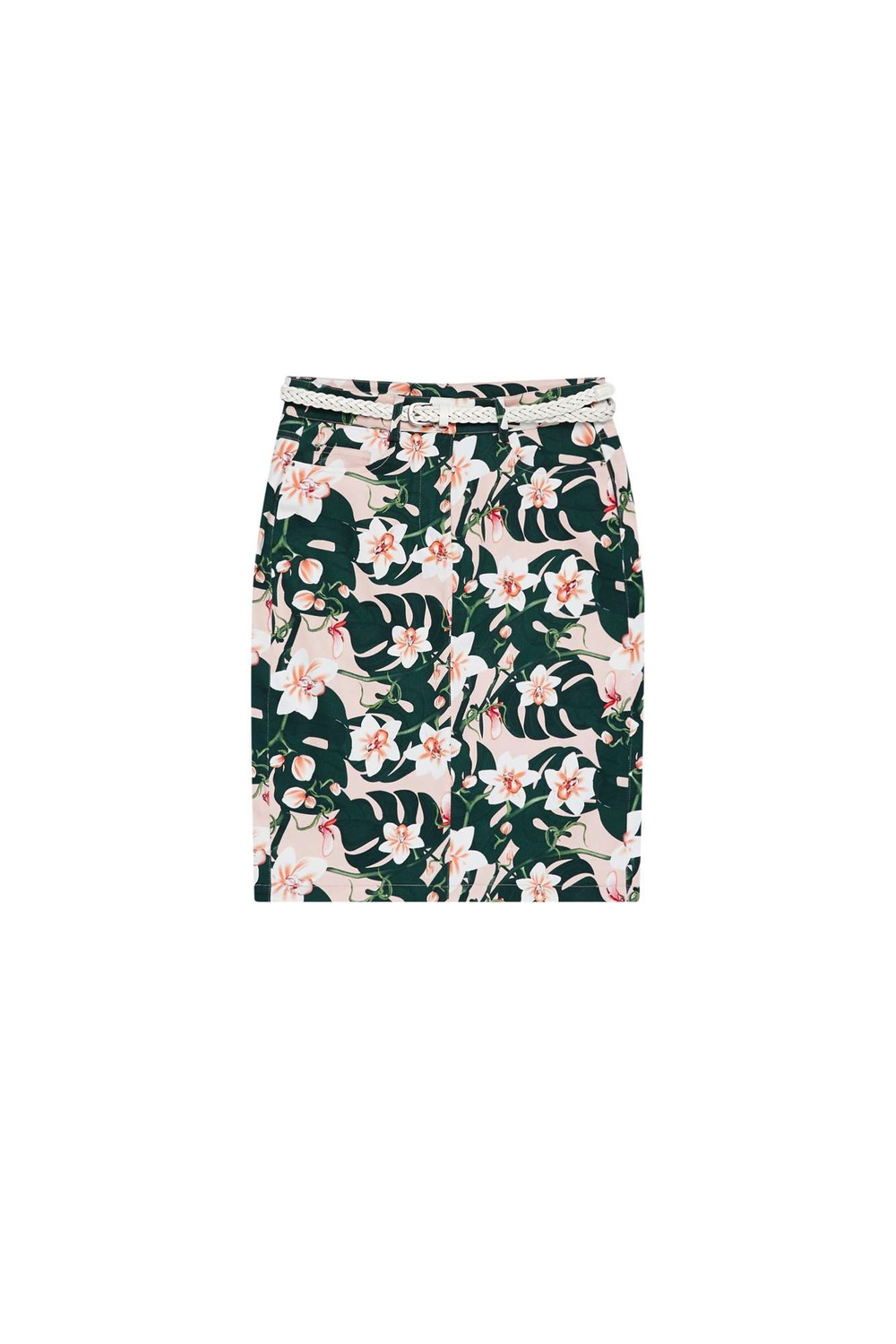 Skirt with a floral print