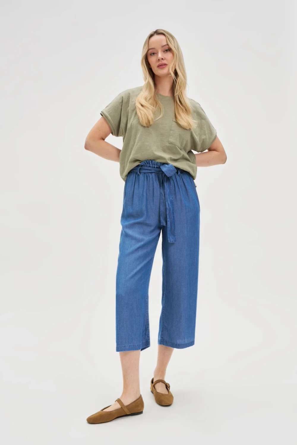 Marisse Women's T-Shirt L-Ts-4693 Olive