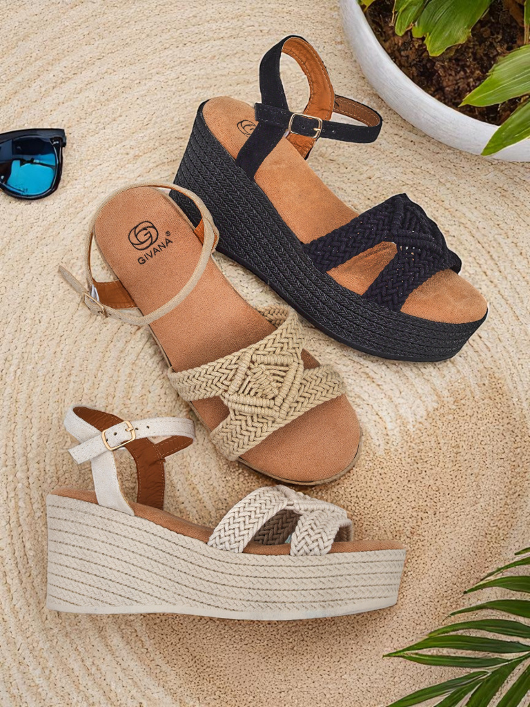 Resti Women's wedge sandals braided Sunny Day