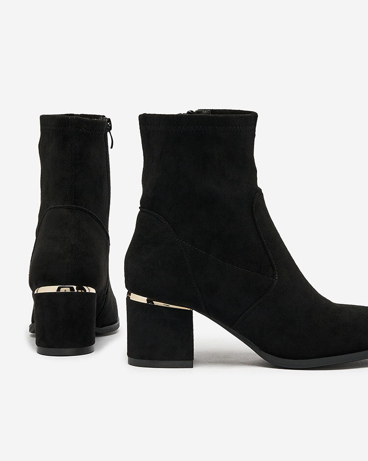 Resti Black women&#039;s low stiletto boots Rejerra