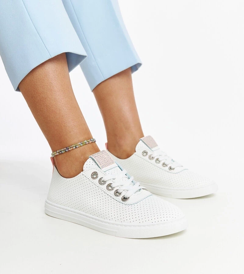 Gemre Teniși albi din piele ecologică Anbarin