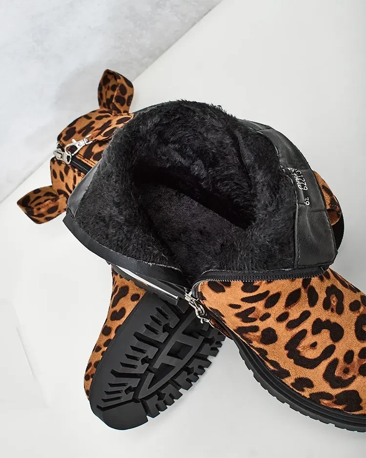 Resti Eco-suede boots with strap and zippers Redmisala