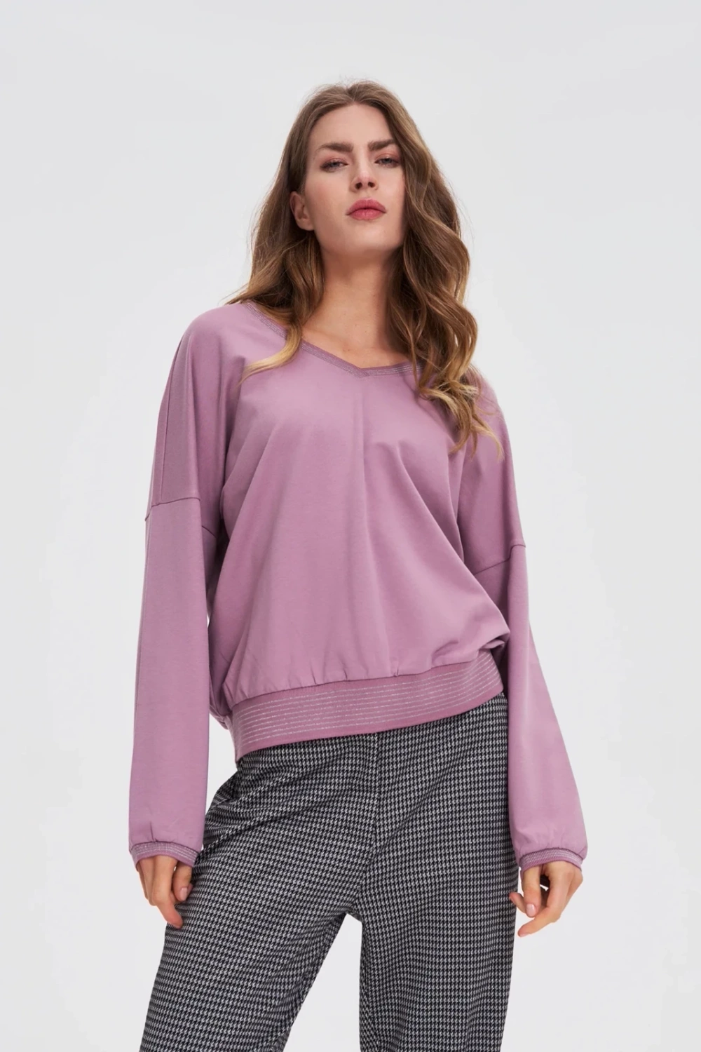 Marisse WOMEN&#039;S SWEATSHIRT Z-BL-4801 D.PINK