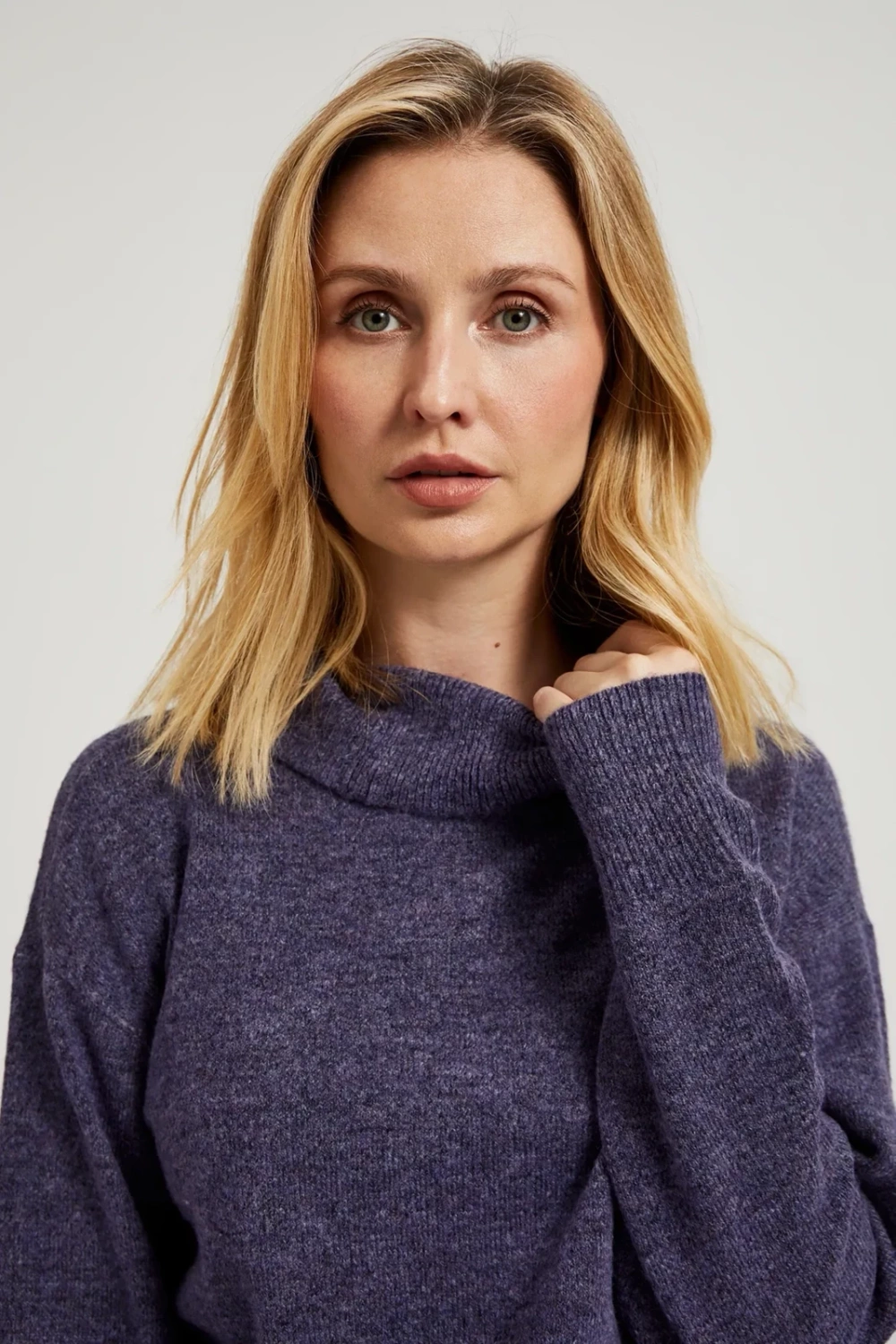 Marisse Women's Sweater Z-Sw-4511 D.Violet Mel