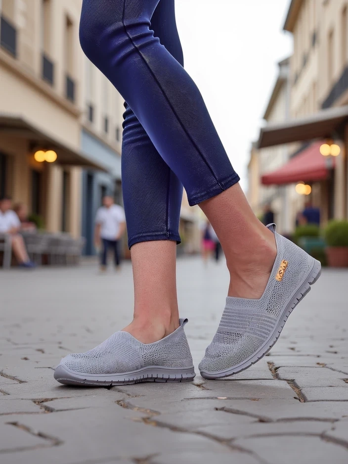 Resti Womens sporty loafers Sortpes