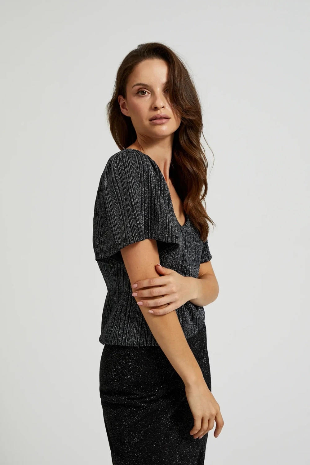 Marisse Women's T-Shirt Z-Ts-4528 Silver