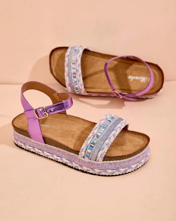 Resti Royalfashion Women's Embroidered Mussir Sandals