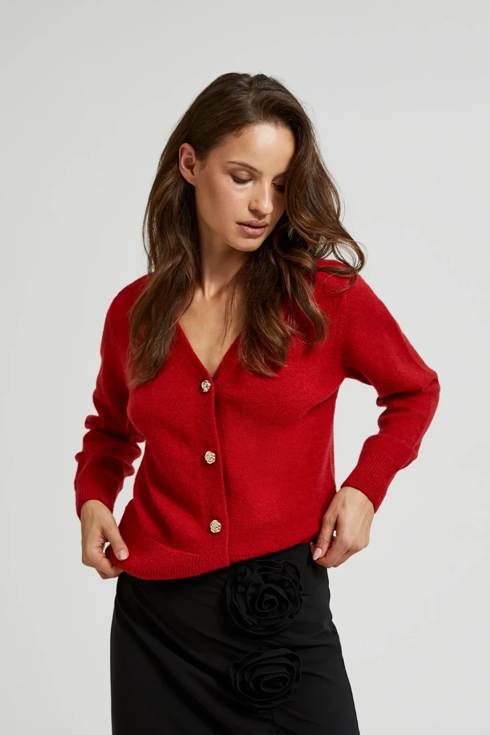 Marisse Women&#039;s Sweater Z-Sw-4566 Red